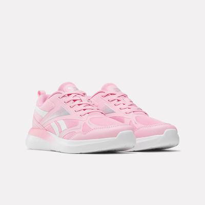 Laufschuh REEBOK "RUSH RUNNER 6.0", Kinder, Gr. 39, expressive pink, ftwr weiß, Synthetik, Textil, Schuhe Laufschuh, für Jugendliche