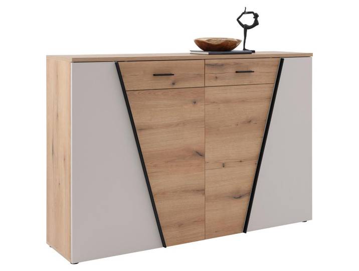 Kommode Venedig B: 160cm Eichefarben/Kaschmir