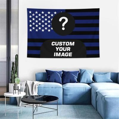 Uplift Picks Personalized American Flag Photo Tapestry For Families Pets Idols Bedrooms And Gift Decor a 150x130cm