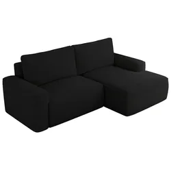 ECKSOFA BELLUNO L Schwarz Boucle - Rechts