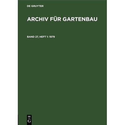 1979, Gebundene Ausgabe von , De Gruyter, 978-3-11-249243-7