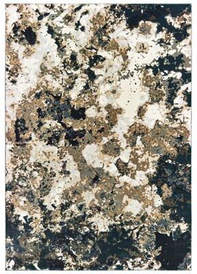 Style Haven Northshire Hi-low Textured Distressed Abstract Navy/ Gold Area Rug