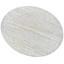 Flachteller Oval Alu gebürstet silber 10 x 8 cm