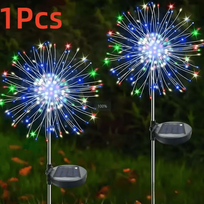 Inspire Curations Solar Firework Lights 400 LED With 8 Lighting Modes color 60led