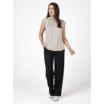 Blusentop "Hermann Lange Blusentop", Damen, Gr. 44, beige (sand), 100% Polyester, SELECT BY HERMANN LANGE, Blusen Blusentop
