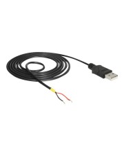 Delock USB-Kabel USB M bis ohne Stecker 1.5 m Schwarz (85664)