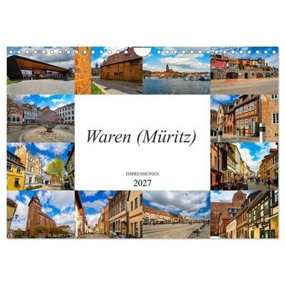 Waren Müritz Impressionen (Wandkalender 2027 DIN A4 quer), CALVENDO Monatskalender