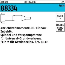 Einbauzubehör R 88334 Spindel/Vorspannpatrone M8x 1 Stahl 1 Stück AMECOIL