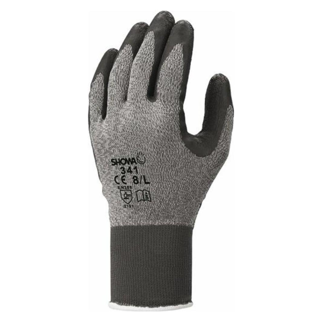 Showa Montagehandschuh Grau 341-7/M (7, M) (4901792022941)