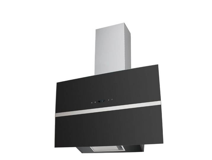 Wolkenstein Wandhaube Wolkenstein Schräghaube mit Automatiköffnung W S4-90A++BTZ, 90 cm Touch Control & Display Schwarze Glasfront LED-Beleuchtung