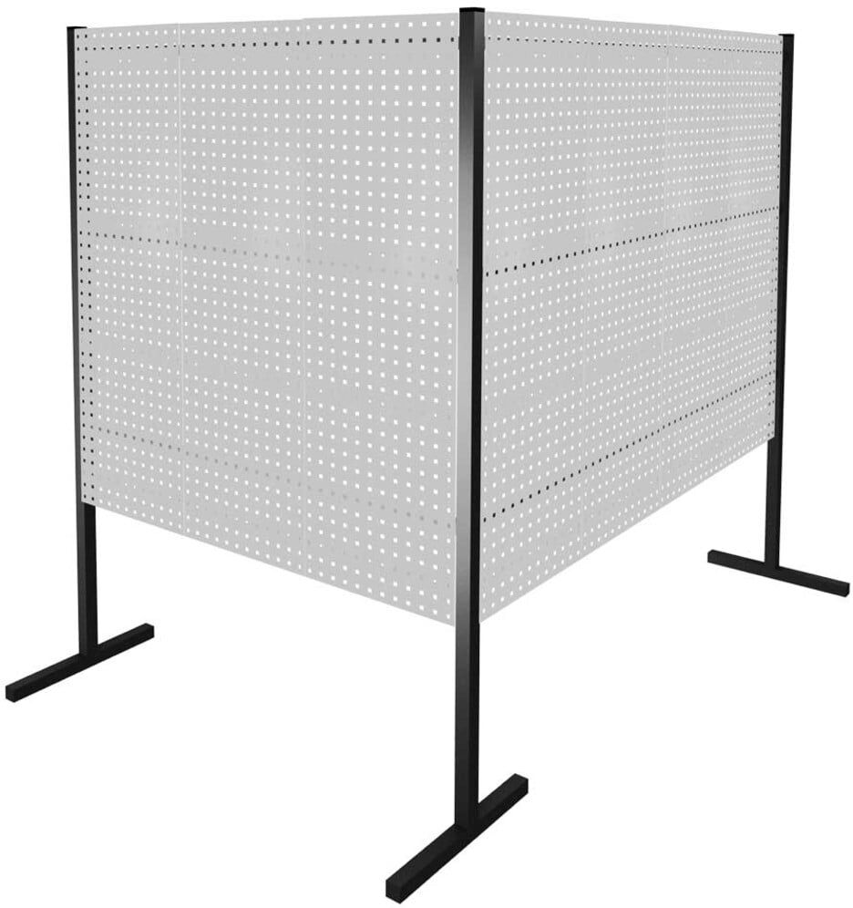 Kappes Trennwand RasterPlan Doppelfeld 90° H1500 mm RAL 7035 7 LP (7229.00.2613)