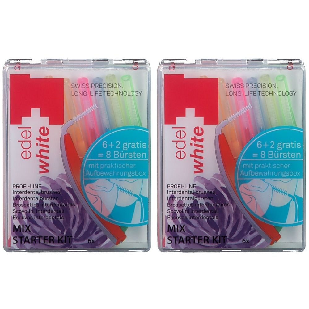 Edelwhite PRO Interd Start x2 2x6 St Zahnbürste
