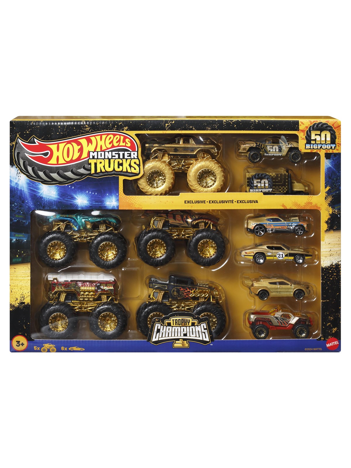 Hot Wheels Monster Trucks Trophy Champions Collection