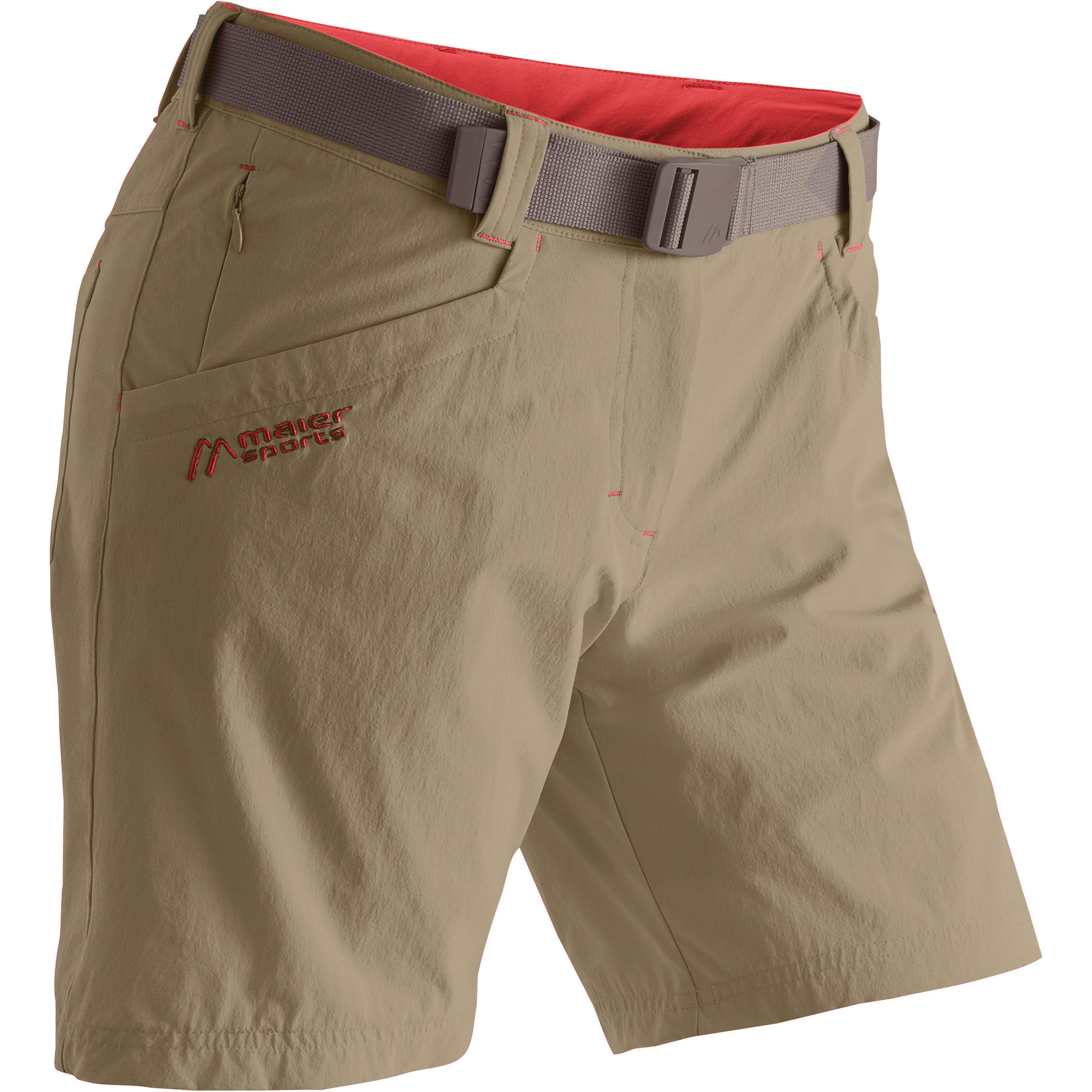 Maier Sports Lulaka Damen Kurze Hosen beige Größe M Camping Winddicht Wasserabweisend