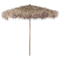 Helloshop26 - Sonnenschirm aus Bambus mit Bananenblattdach 210 cm 02_0008581