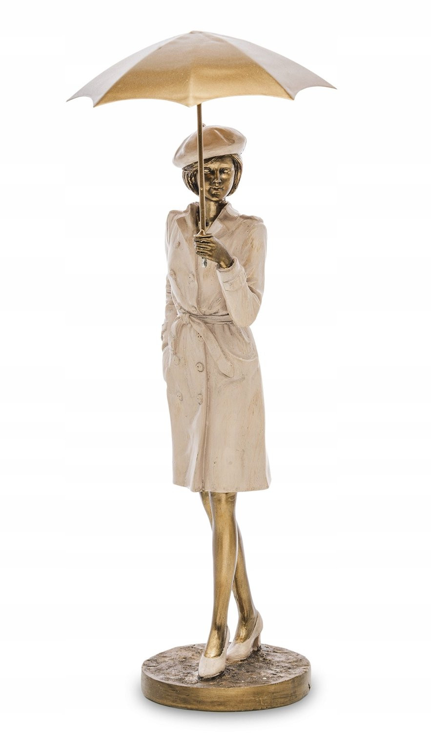Elegante Vrouwenfiguur met Paraplu - Stijlvolle Decoratie voor op tafel