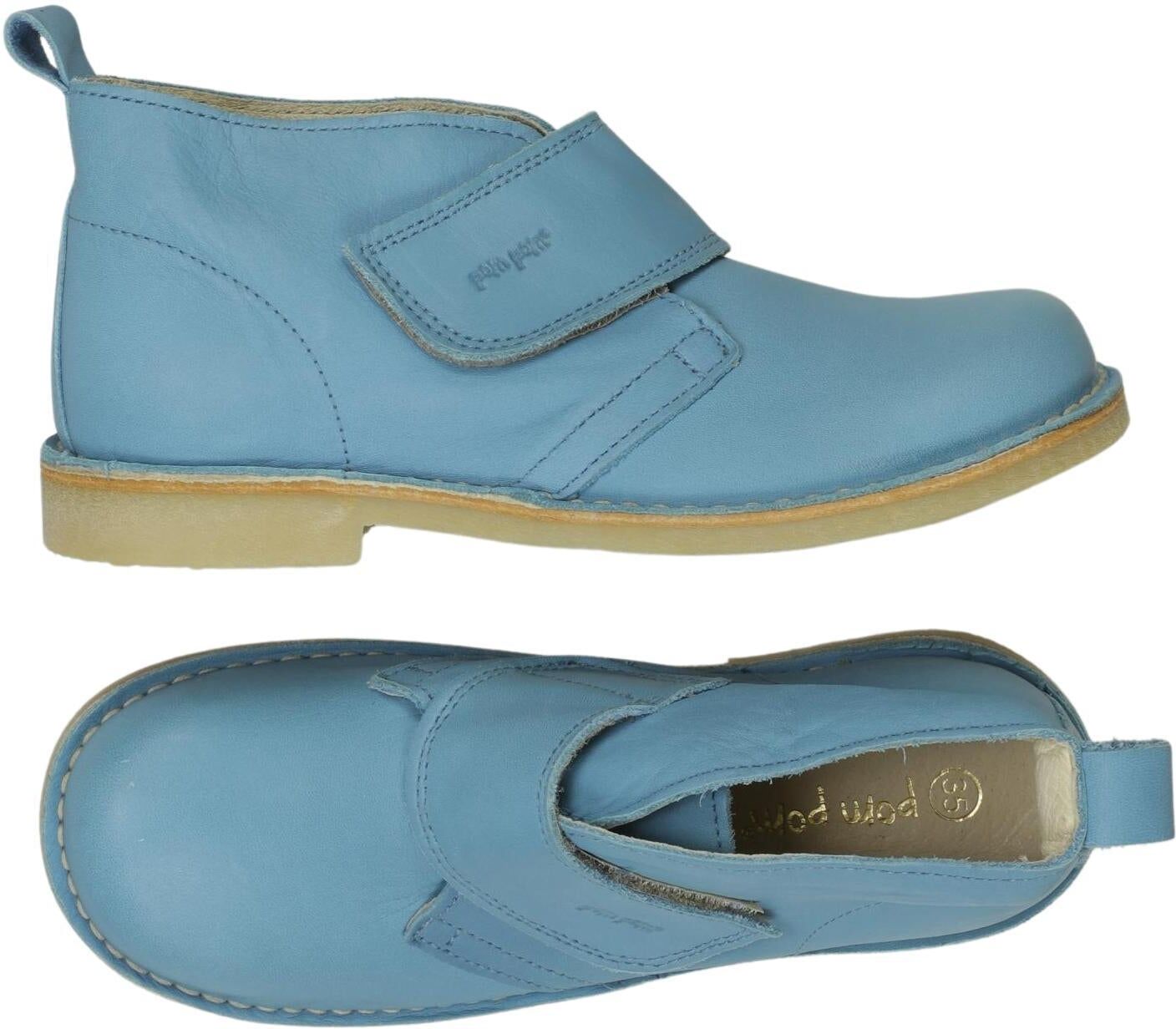 Pom Pom Jungen Kinderschuh, Hellblau, Gr. EU 35, Leder - Second Hand