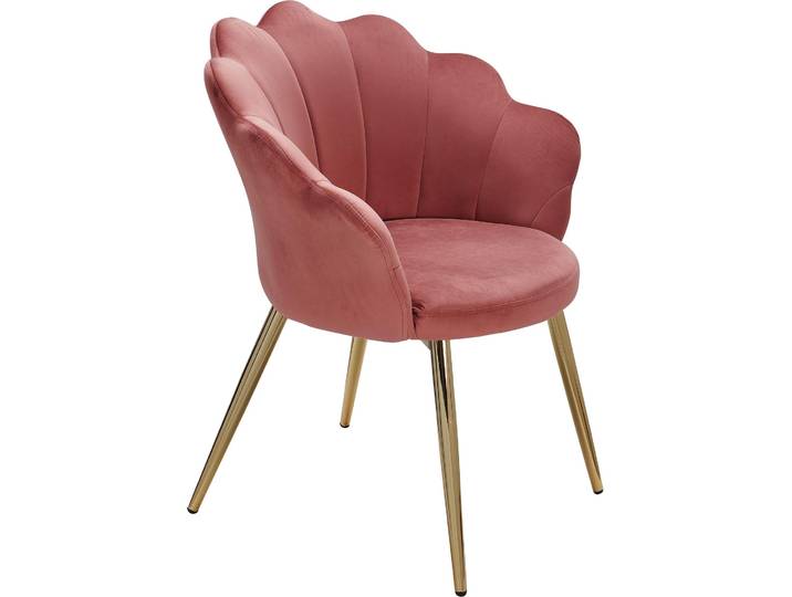 Tulip Velvet Pink Upholstered Dining Set Wohnling