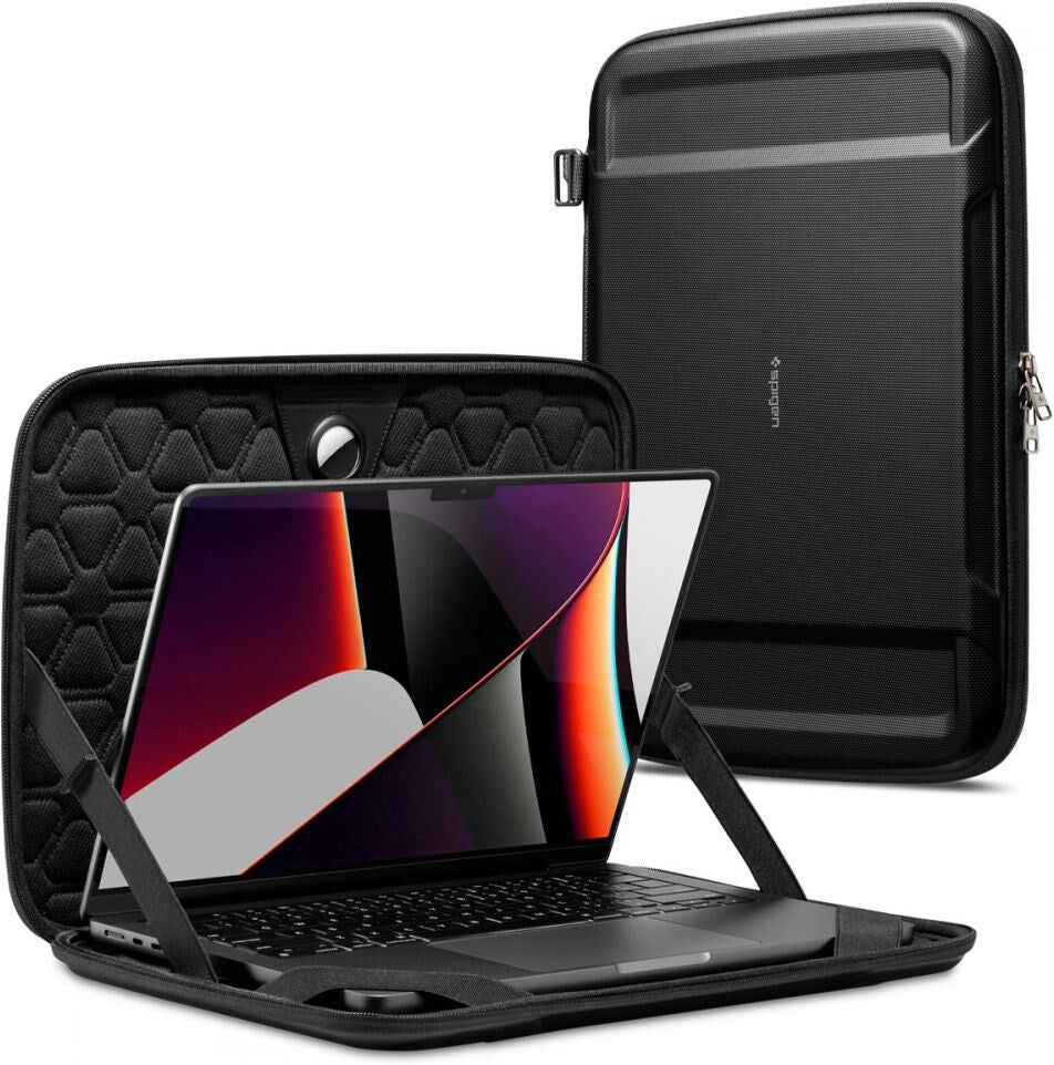Spigen Rugged Armor Pouch Til 13-14" - Sort