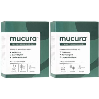 Mucura Flohsamenschalen Pulver 2x 2x200 g