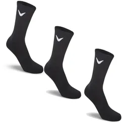 Callaway Herren Golfsocken Crew 3er Pack schwarz