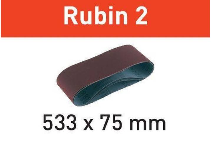 Festool Schuurband 533x75mm P80 Rubin 2 VE=10 - 499157