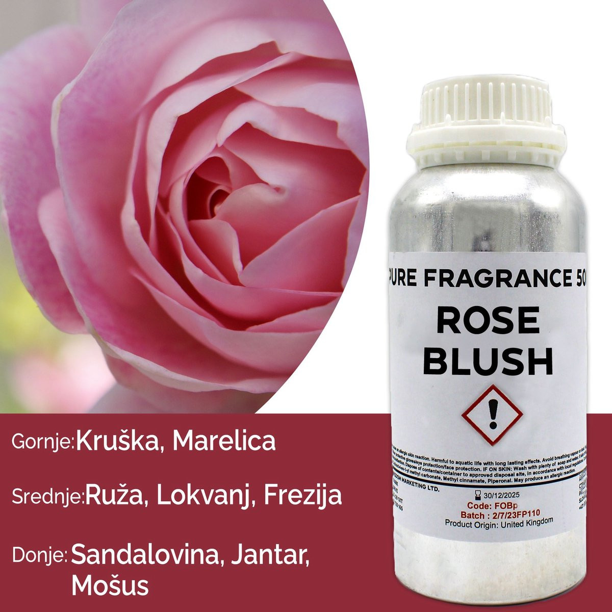 Ancient Wisdom Pure geurolie Rose Blush - 500 ml