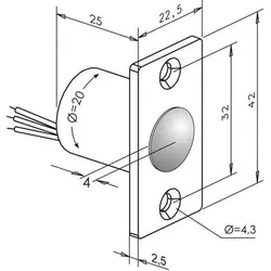 Assa Abloy effeff Tür-Kegelkontakt 10400--------00
