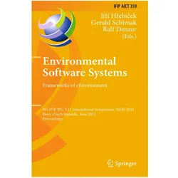 Environmental Software Systems. Frameworks of eEnvironment, Fachbücher von Ralf Denzer, Gerald Schimak, Jiri Hrebicek