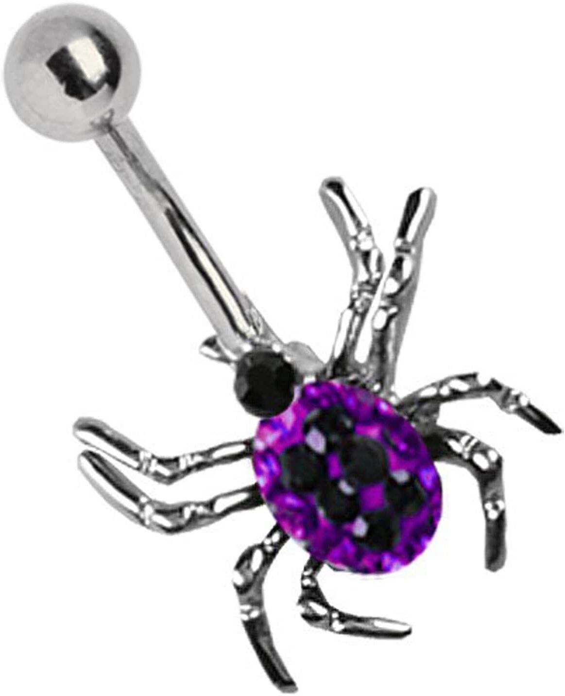 Bauchnabelpiercing ADELIA´S "Piercing  Piercing Bauchnabelpiercing", lila, Piercings, Kinder, Titan, Bauchnabelpiercing