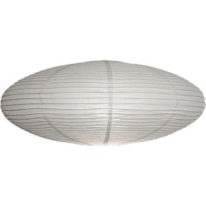Nordlux Lampenschirm Villo, oval, weiß, Ø 60 cm, aus Papier