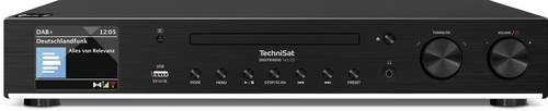 TechniSat DIGITRADIO 143 CD Radio-Adapter DAB, DAB+, Internet, UKW AUX, Bluetooth, CD, USB, WLAN, Internetradio Inkl. Fernbedienung, Weckfunktion