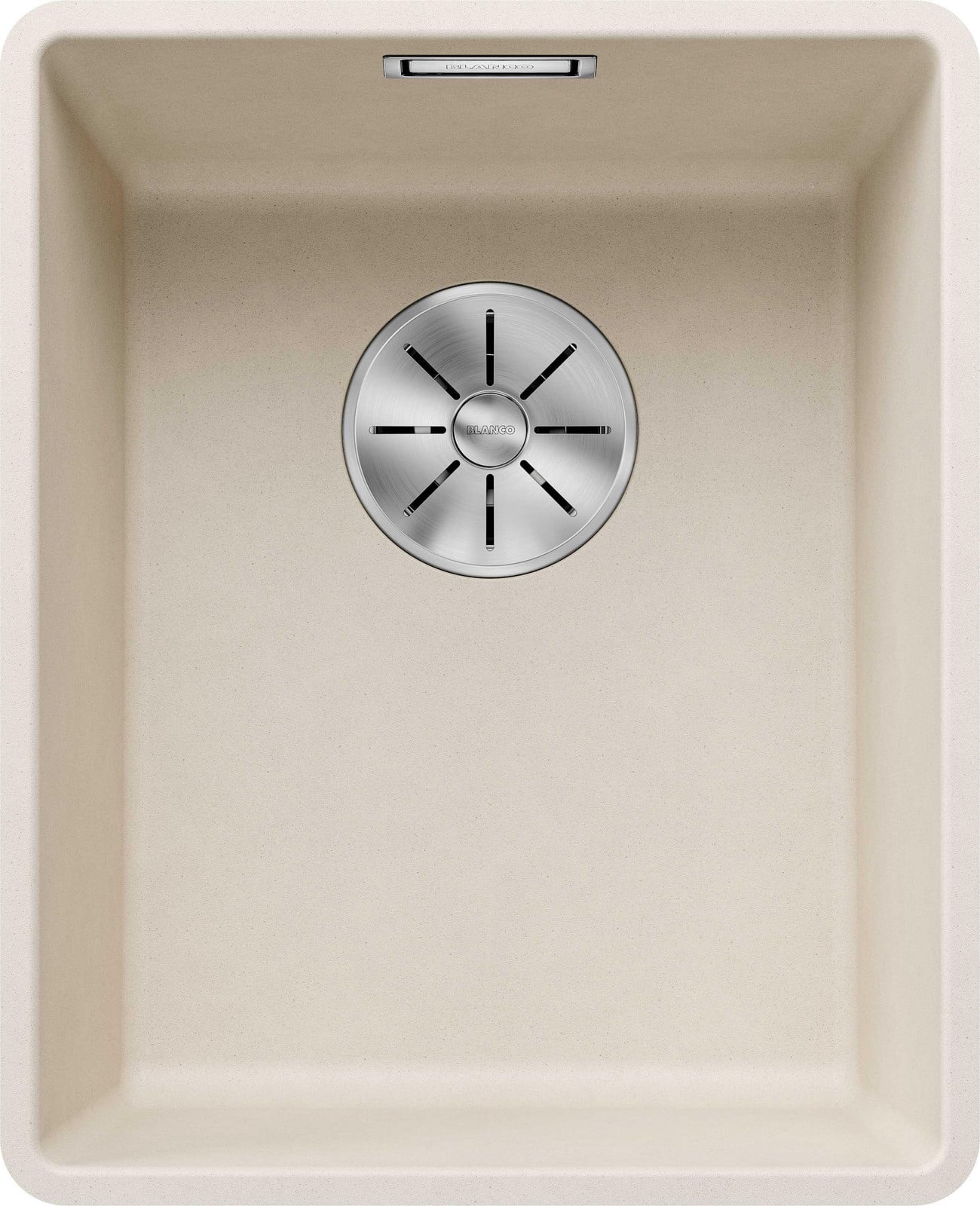 Blanco Subline 320-F spoelbak van Silgranit in softweiß (lichtbeige)
