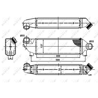NRF Ladeluftkühler 30886 für Ford