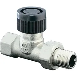 Oventrop Baureihe A Thermostatventil 1181108 Messing vernickelt, DN 25, Durchgang