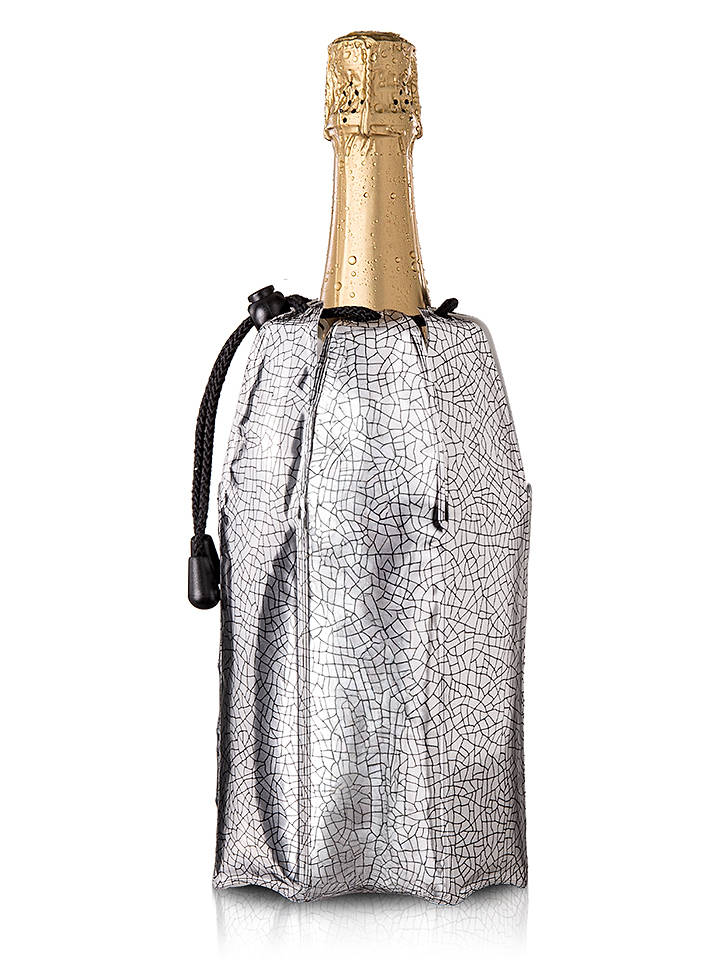 Vacu Vin Flaschenkühler in Silber - (B)16 x (H)24 cm - onesize