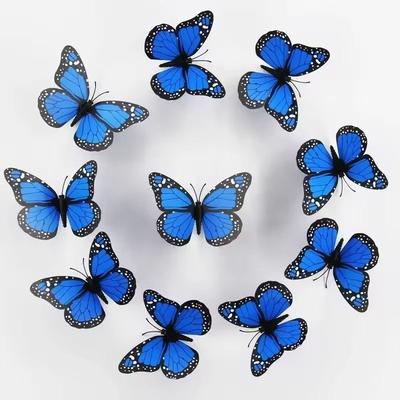 Uplift Essentials 10 Piece Monarch Butterfly Wall Decoration Set blue
