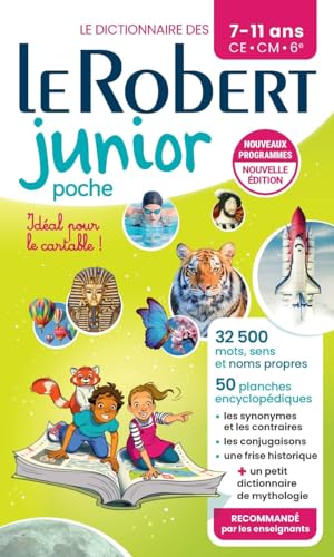 Le Robert - Le Robert junior poche : le dictionnaire des 7-11 ans, CE, CM, 6e - Preis vom 06.10.2026 07:26:00 h