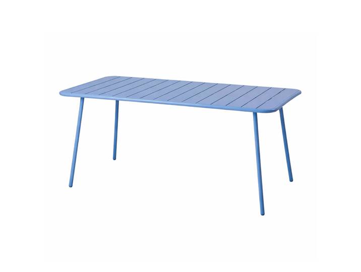 Table De Jardin 6 Places 160cm Bleu Bergame