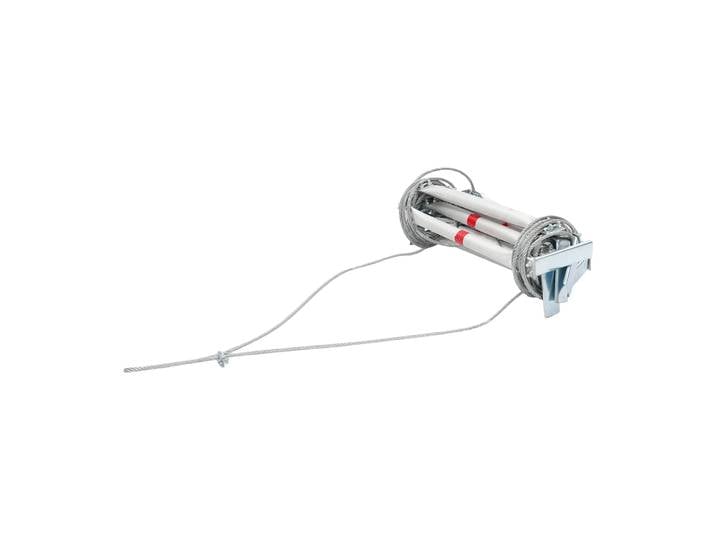 Échelle de sauvetage de 5m, capacité de 200kg, échelle d'évacuation d'urgence incendie Portable avec crochets pour la sécurité du bureau à domicile ﻿ ﻿