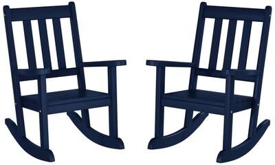 Polytrends Laguna Kids Outdoor Poly Rocking Chair (Set of 2)
