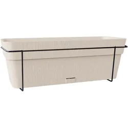 Lumarko, Blumentopf, Balcony planter set with automatic watering system and metal support (18 x 50 x 17 cm)