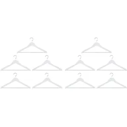 alpina, Kleiderbügel, Kleiderbügel Holz weiss 10er-Set (10x)