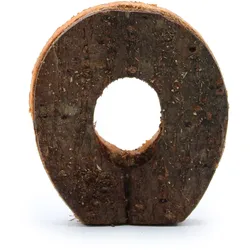 Rustic Bark Letter   - "O"  - 7cm