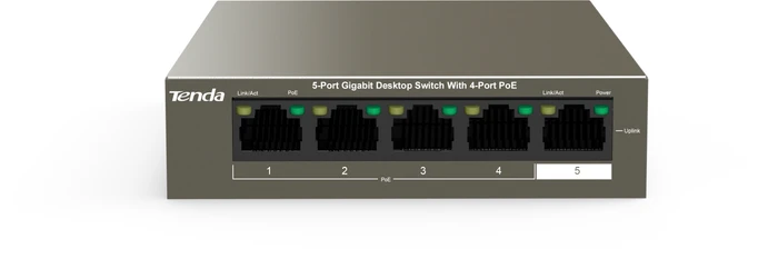 Tenda TEG1105P-4-63W PoE Gigabit Ethernet Switch