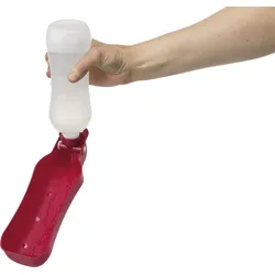 Jollypaw Flasche mit Trinknapf Edelstahl/Kunststoff 500 ml