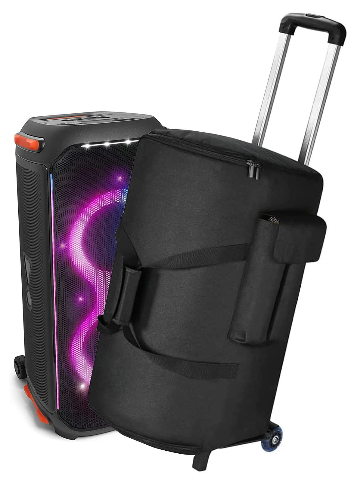 Selius Speakerhoes Trolleytas Zwart voor JBL Partybox 110 en SRS-XP500