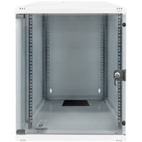 483-mm-Wandschrank, 12 HE, IT-Schrank hellgrau, 12 Höheneinheiten