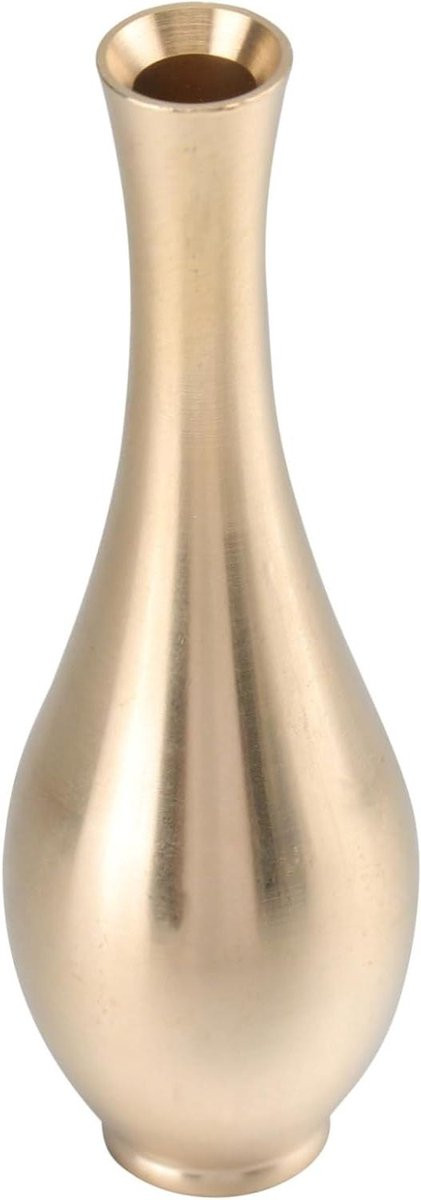 Set van 5 koperen mini vazen in goud voor decoratie