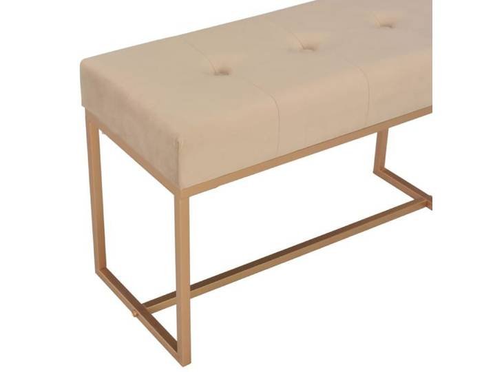 (77698)Moderne Banc d'entrée beige 80 cm - VIDAXL - velours - beige - robuste - 80x36x45 cm 493hzu71z6109